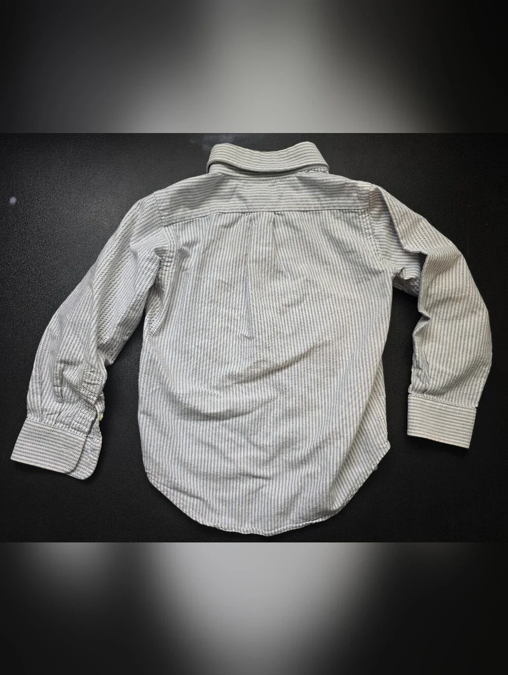 Ralph Lauren Light Blue & White Striped Button-Down Shirt